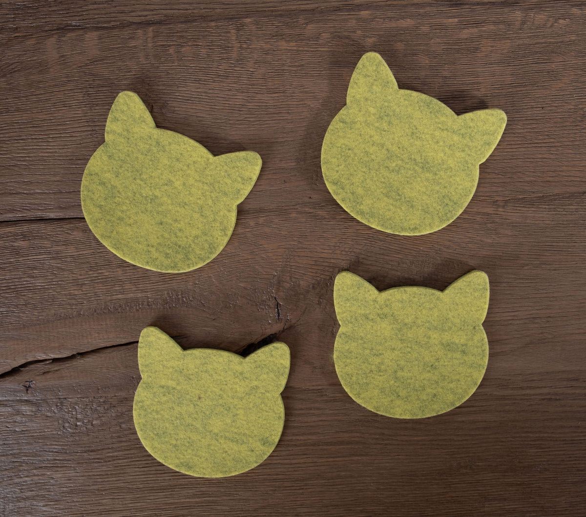 Premium 5mm Recycled Felt Coasters – Set of 4