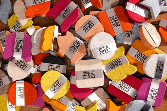 Premium 5mm Recycled Felt Coasters – Set of 4