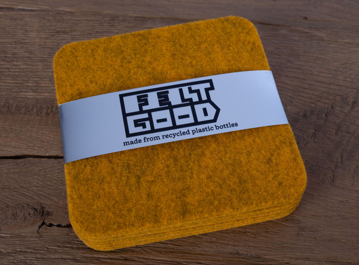 Premium 5mm Recycled Felt Coasters – Set of 4