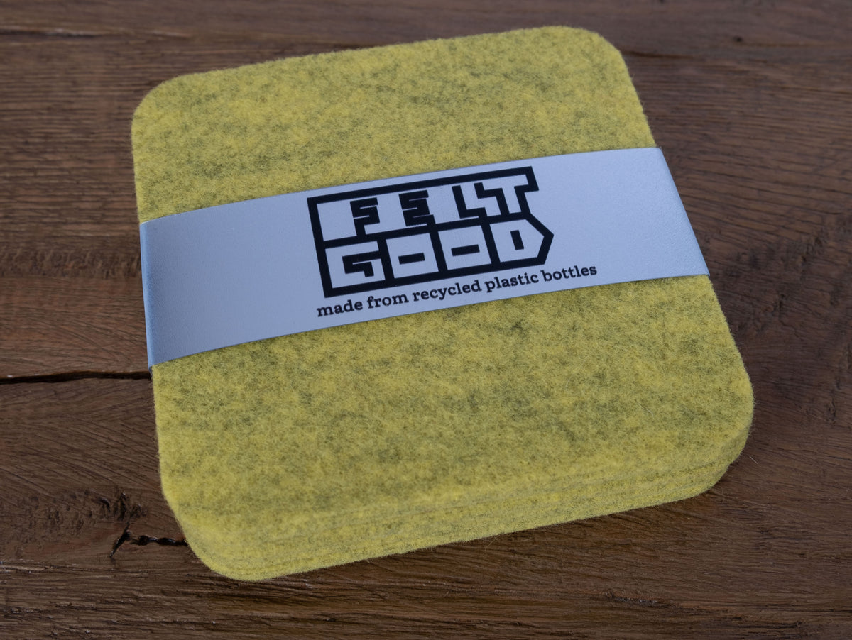 Premium 5mm Recycled Felt Coasters – Set of 4