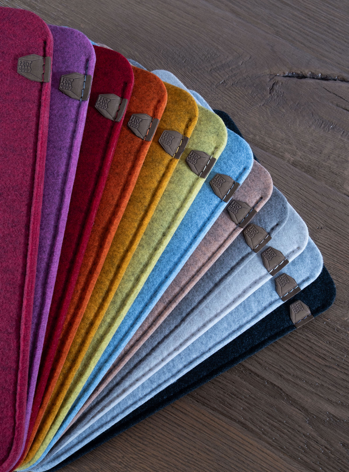 5mm Custom-Fit Recycled Felt MacBook Sleeve with Matching Coaster