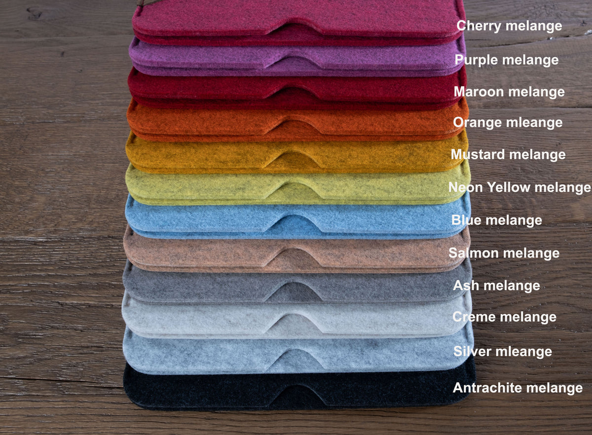 5mm Custom-Fit Recycled Felt MacBook Sleeve with Matching Coaster